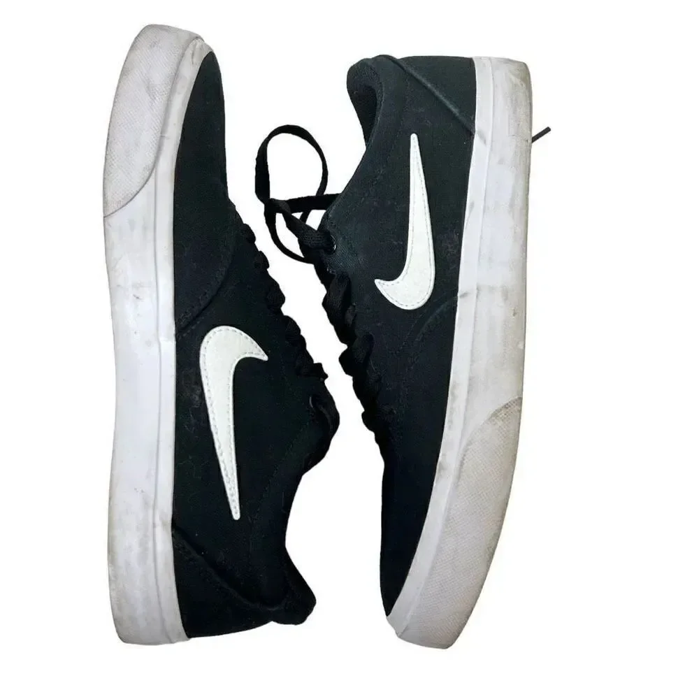 Nike SB Charge canvas skateboarding shoe sneaker CD6279-002 Size 7.5 black white